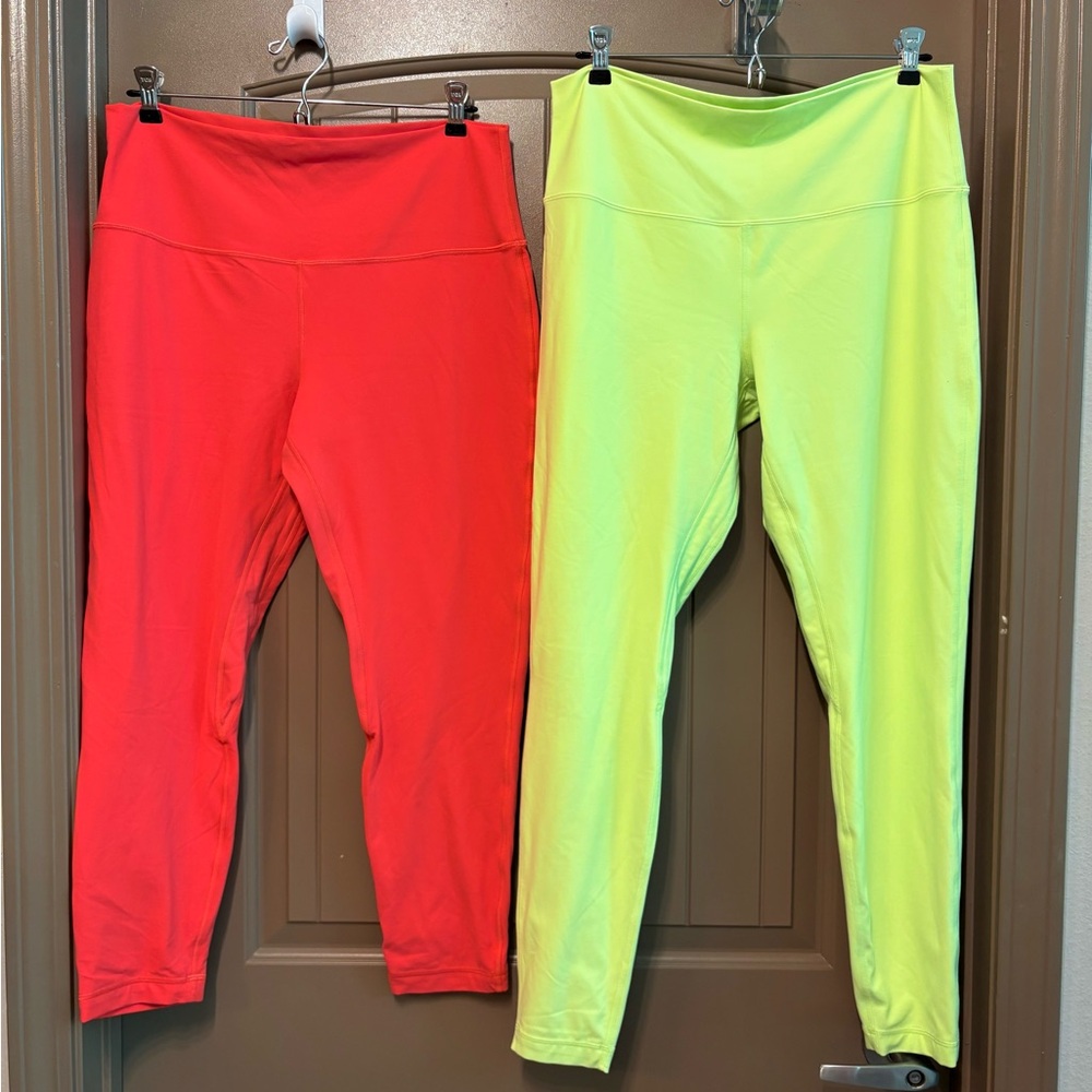 (2) Pair Bundle of Lululemon Leggings Lot size 14